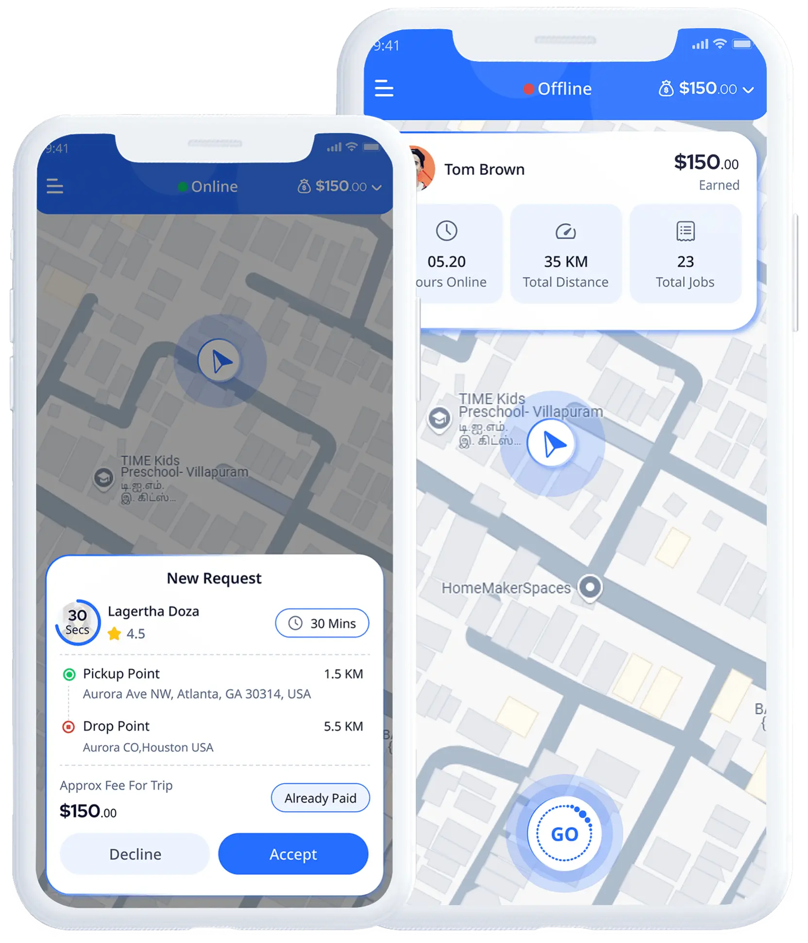 Taxi booking panel Taxi booking panel